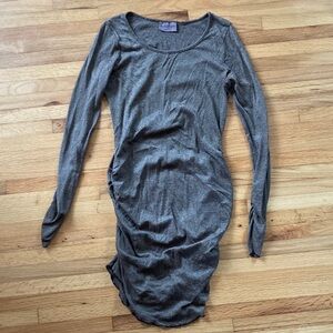 Michael Stars Metallic Maternity Dress Ruched